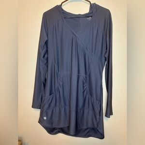 Athleta Women's Charcoal Long Sleeve Tunic